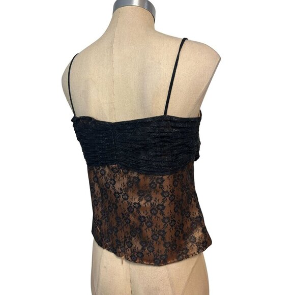 Guy Laroche Paris Black Lace Sleeveless Top Size 40 US 6 - Picture 3 of 5
